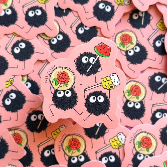 Glitter Sticker "Susuwatari Dulces Mexicanos"
