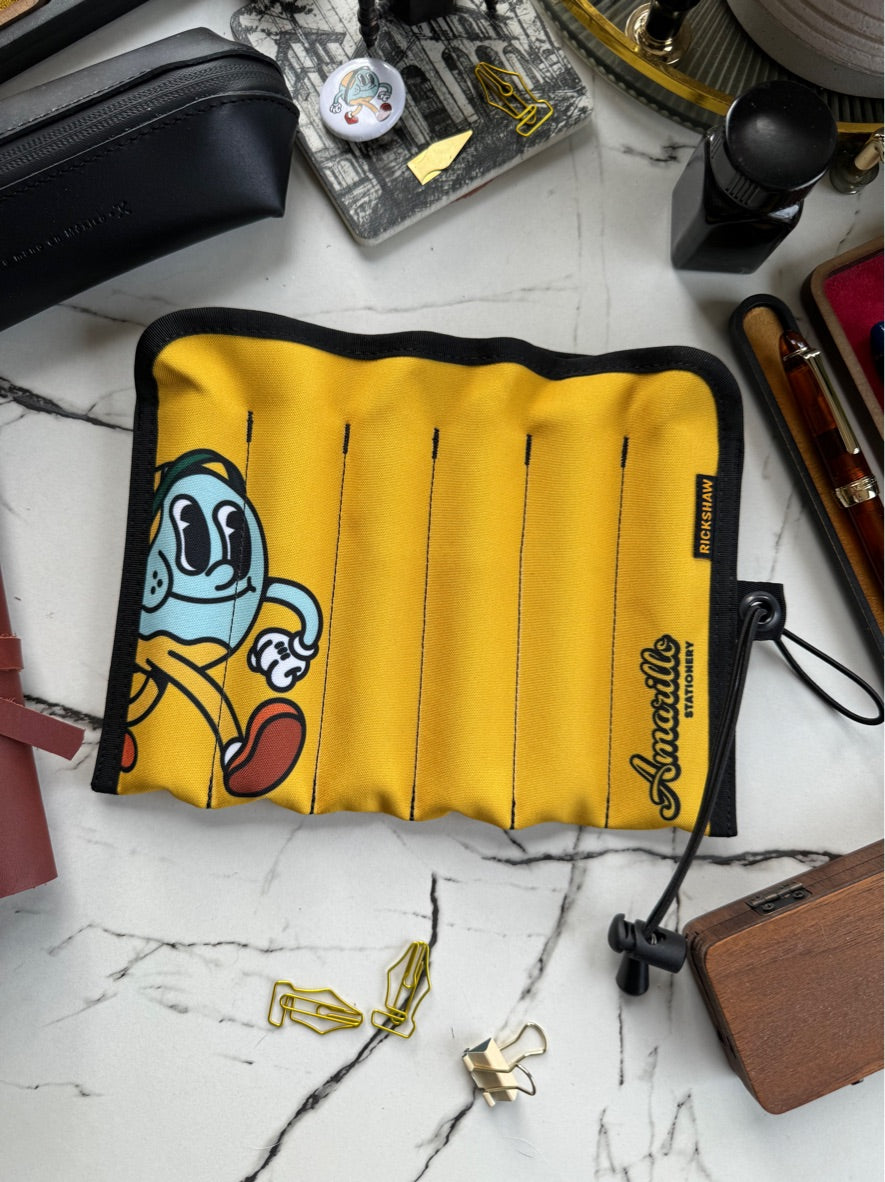 Amarillo Stationery Rickshaw 6-Pen Coozy Roll