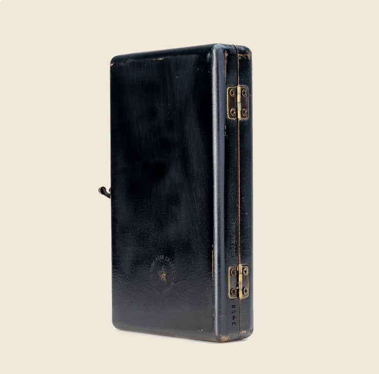 BSC - 5 Pen Display Case - Distressed Black Painted MDF