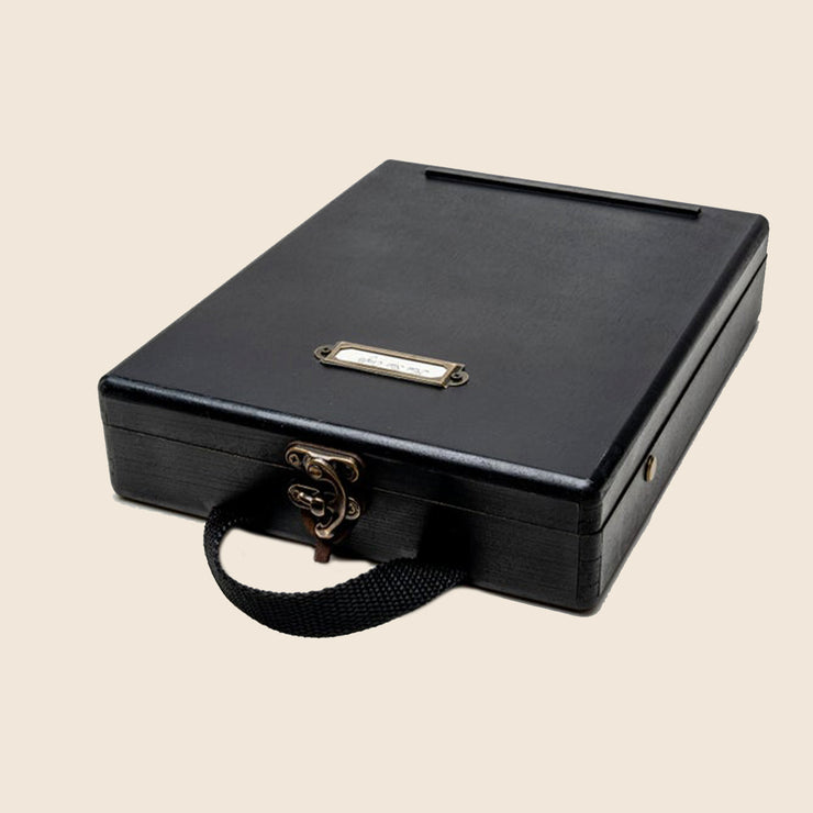 BSC - Writers Messenger Light - Distressed Black Painted MDF Box A5
