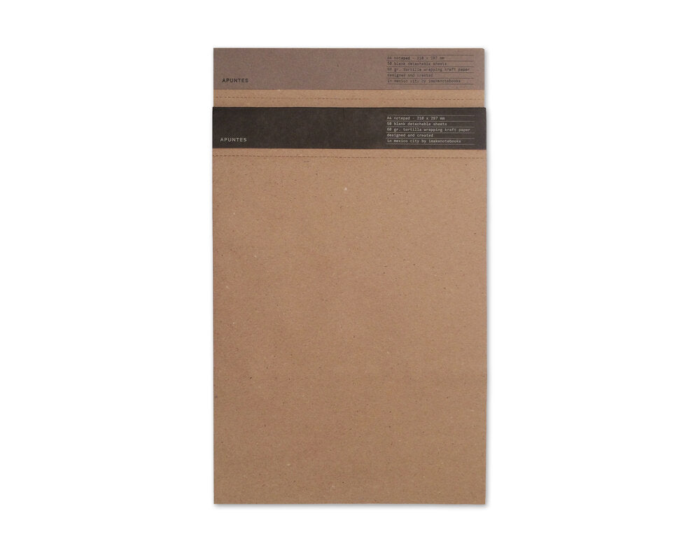 Tortilla Wrapping Kraft Paper A4 Notepad