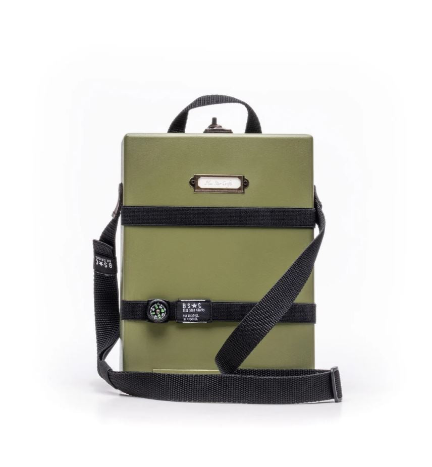 BSC - Messenger Adventure Light - Olive Green Painted MDF Box A5