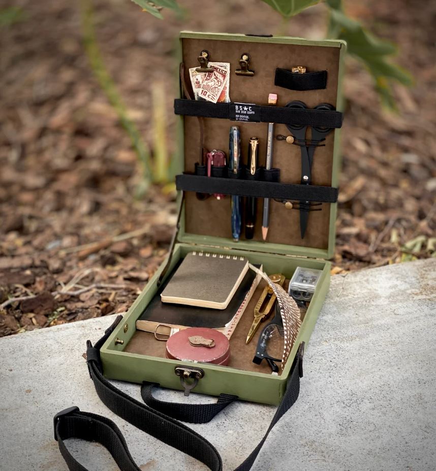 BSC - Messenger Adventure Light - Olive Green Painted MDF Box A5