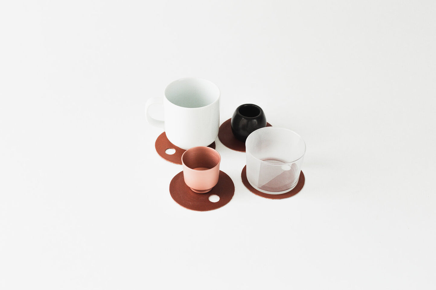 Lo Esencial - Leather Coasters