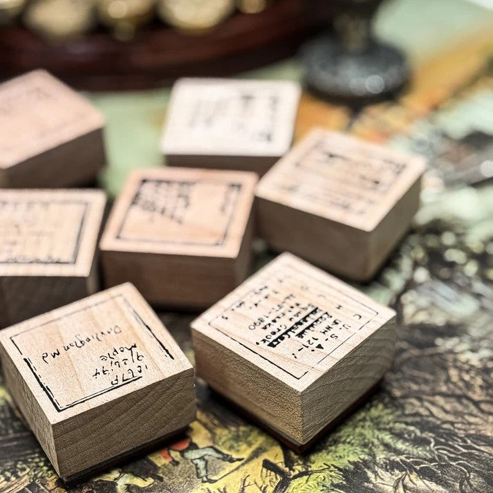 Antique Label Rubber Stamps