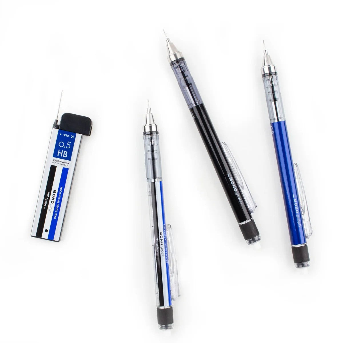 MONO Graph Mechanical Pencil Lead Refill, 40-pieces, HB, 0.5mm