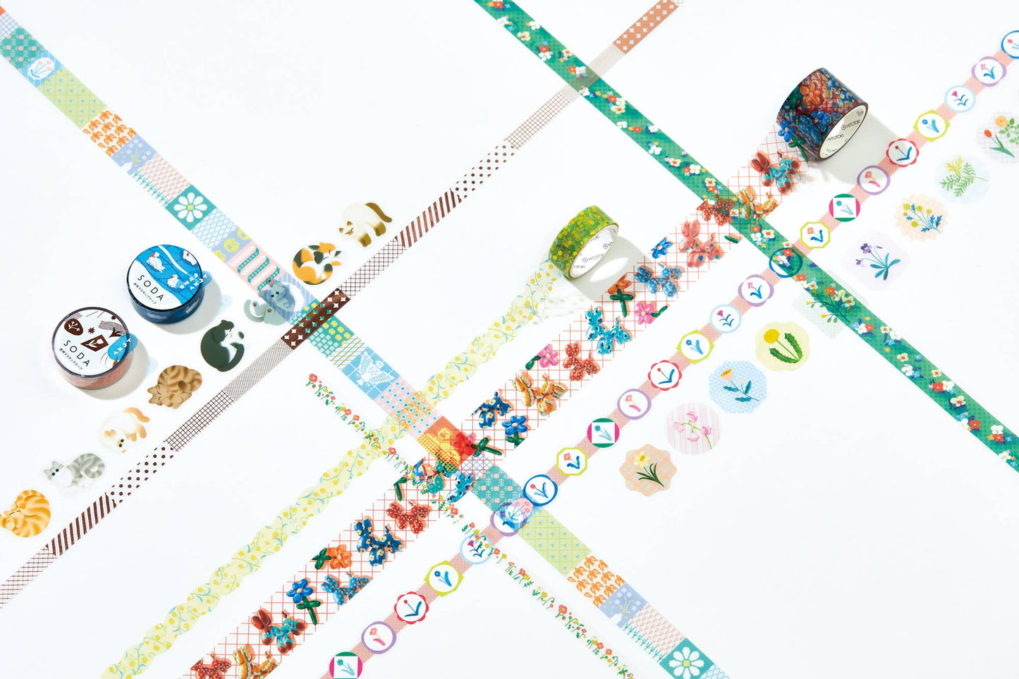SODA transparent Masking Tape THIN 0.4" wide