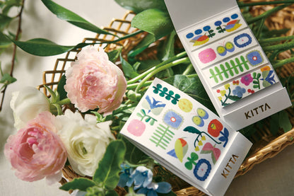KITTA Portable Washi Decorative Tape -Stamp style Clear -