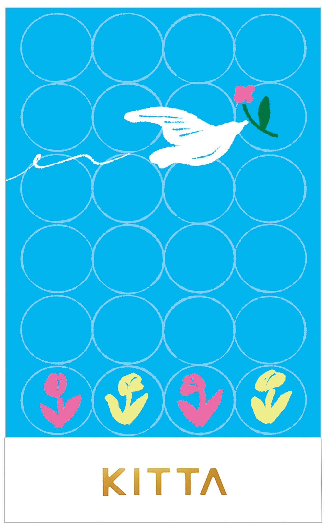 KITTA Portable Washi Decorative Tape -Stamp style Clear -