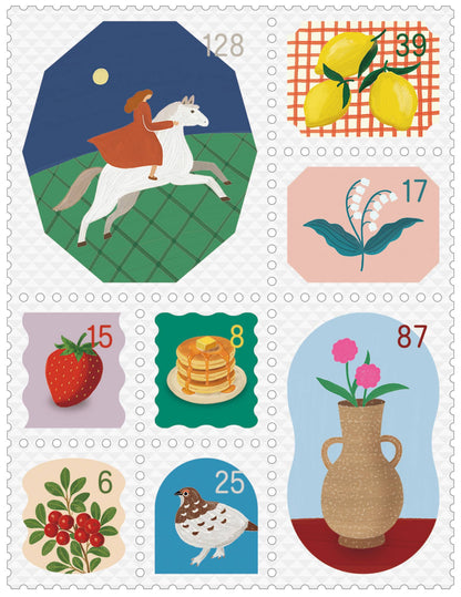 KITTA Portable Washi Decorative Tape -Stamp style Clear -
