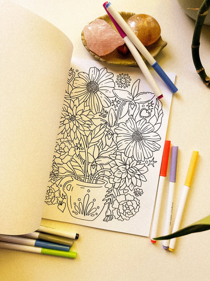 Forever in Bloom Coloring Book