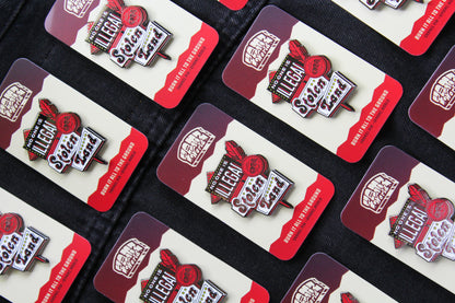 No One is Illegal on Stolen Land Enamel Pin