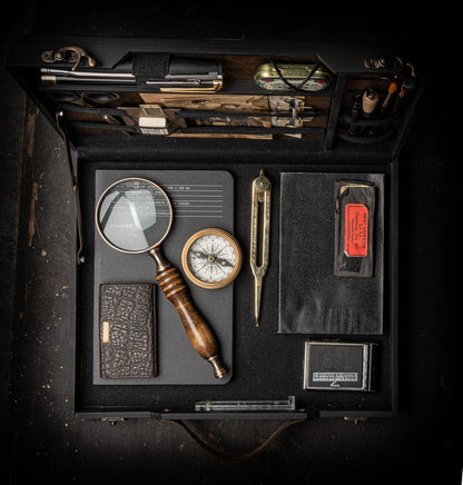 BSC - Vintage Briefcase for Writers, Black MDF