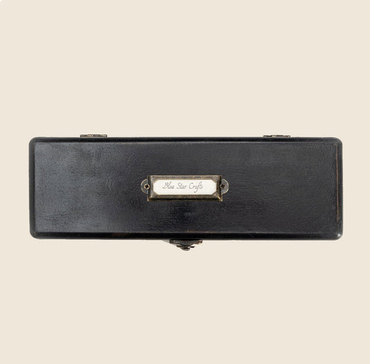 BSC - Pencil & Pen Box - Distressed Black Painted MDF