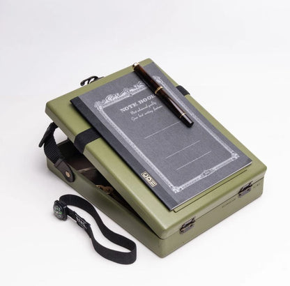 BSC - Messenger Adventure Light - Olive Green Painted MDF Box A5