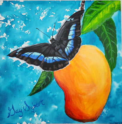 Anderillium - Banded King Shoemaker Butterfly Blue