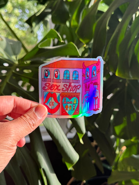 Holographic Sticker "$ex Shop"