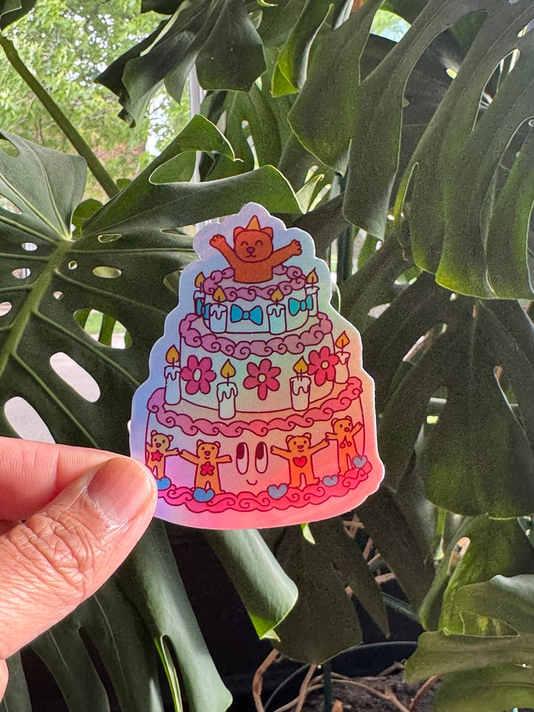 Holographic Sticker "Cumpleaños"