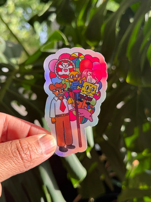 Holographic Sticker "Globitos"