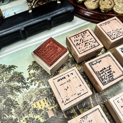 Antique Label Rubber Stamps