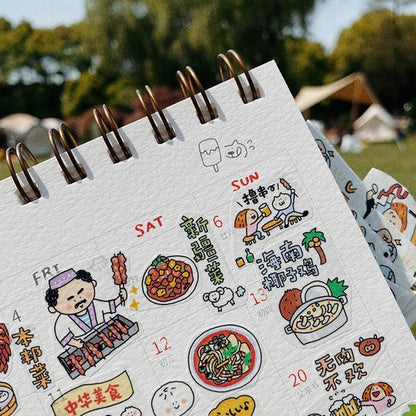 Asian Food Washi Tape: Bon Appetit Eastern Cuisine, RiN Studio Vol. 8