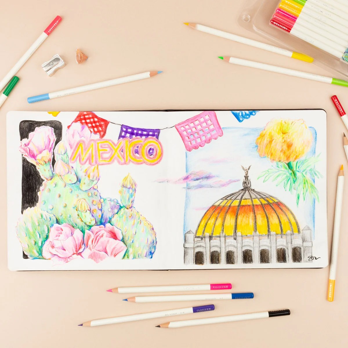 Irojiten Colored Pencil Set, Vivid