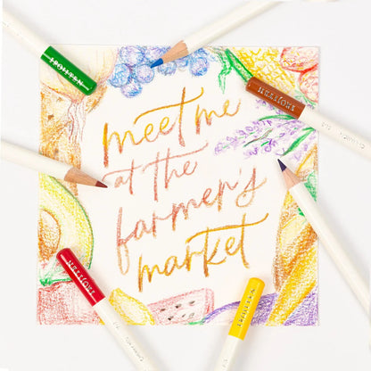 Irojiten Colored Pencils Desk Cup, Cottage
