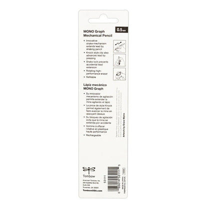 MONO Graph Mechanical Pencil, Tri-Color, Refillable, 0.5mm