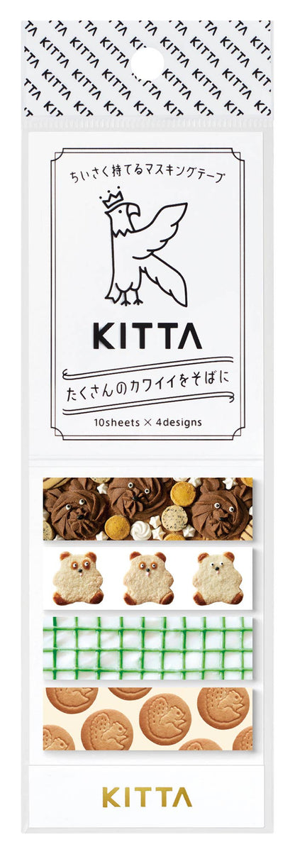 KITTA Portable Washi Decorative Tape -Stamp style Clear -