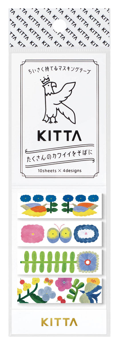 KITTA Portable Washi Decorative Tape -Stamp style Clear -