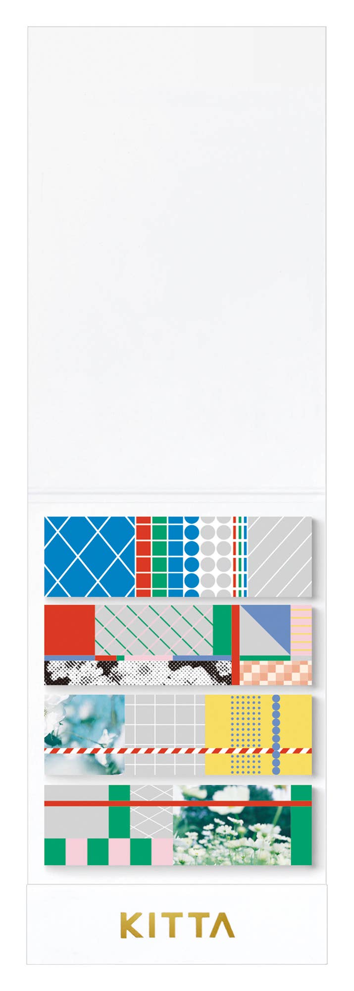 KITTA Portable Washi Decorative Tape -Stamp style Clear -