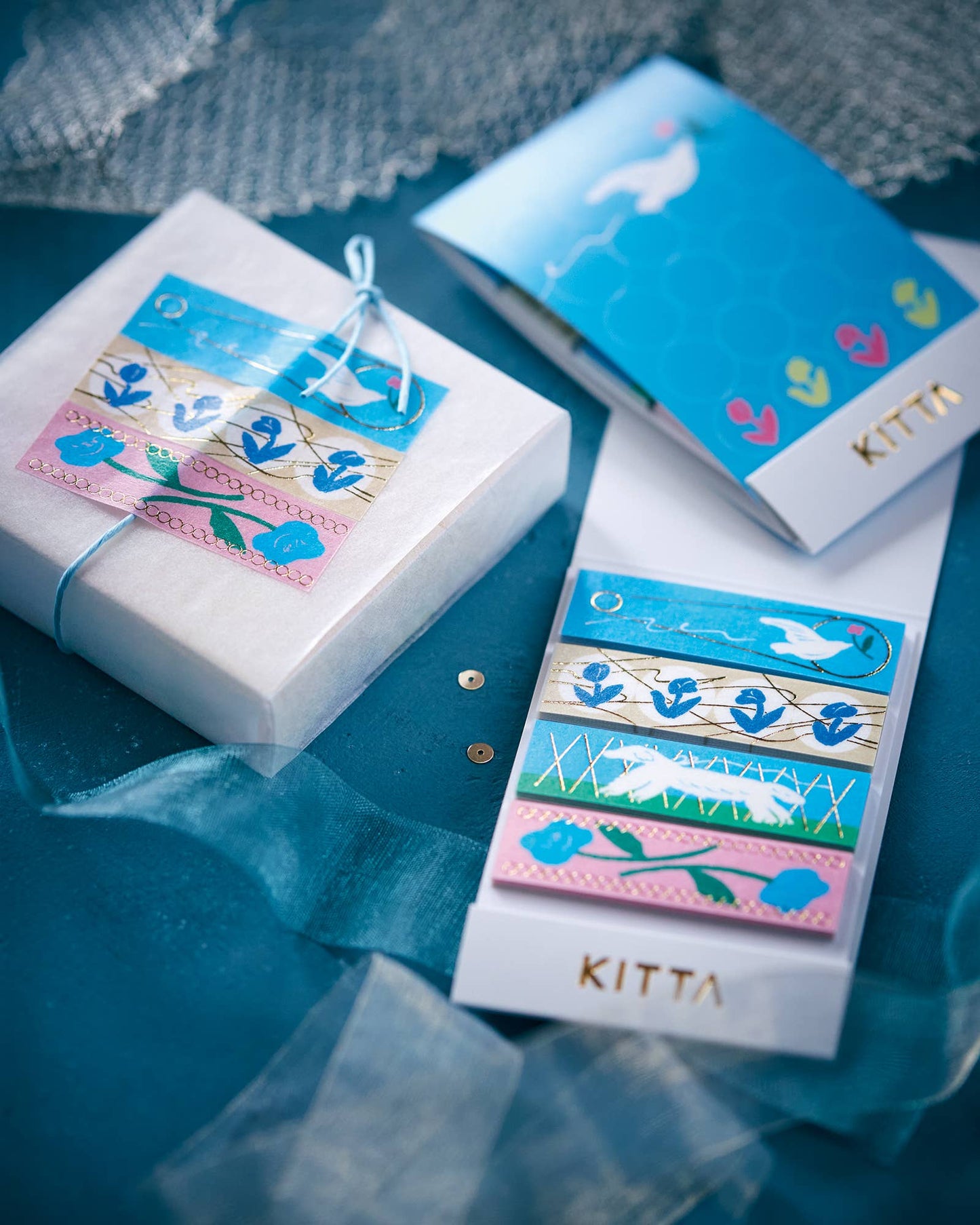 KITTA Portable Washi Decorative Tape -Stamp style Clear -